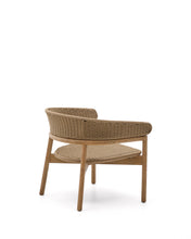 Load image into Gallery viewer, Arinella armchair in FSC 100% solid acacia wood with natural finish and beige rope cord - image 6