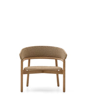 Load image into Gallery viewer, Arinella armchair in FSC 100% solid acacia wood with natural finish and beige rope cord - image 8