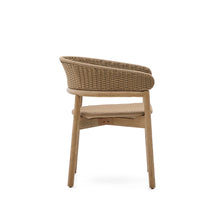 Load image into Gallery viewer, Arinella chair in FSC 100% solid acacia wood with natural finish and beige rope cord - image 3