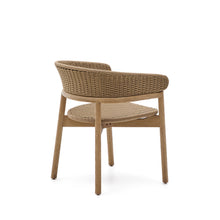 Load image into Gallery viewer, Arinella chair in FSC 100% solid acacia wood with natural finish and beige rope cord - image 5