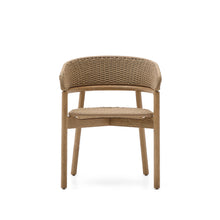 Load image into Gallery viewer, Arinella chair in FSC 100% solid acacia wood with natural finish and beige rope cord - image 7
