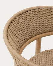 Load image into Gallery viewer, Arinella chair in FSC 100% solid acacia wood with natural finish and beige rope cord - image 14