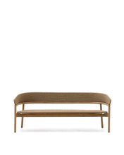 Load image into Gallery viewer, Arinella 3-seater sofa in FSC 100% solid acacia wood with natural finish and beige rope cord 167 cm