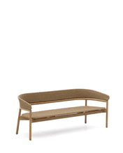 Load image into Gallery viewer, Arinella 3-seater sofa in FSC 100% solid acacia wood with natural finish and beige rope cord 167 cm - image 2