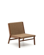 Load image into Gallery viewer, Itani armchair in FSC 100% solid acacia wood and synthetic rattan - image 2