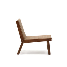Load image into Gallery viewer, Itani armchair in FSC 100% solid acacia wood and synthetic rattan - image 3