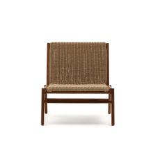Load image into Gallery viewer, Itani armchair in FSC 100% solid acacia wood and synthetic rattan - image 5