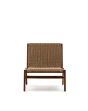 Load image into Gallery viewer, Itani armchair in FSC 100% solid acacia wood and synthetic rattan - image 6