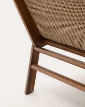 Load image into Gallery viewer, Itani armchair in FSC 100% solid acacia wood and synthetic rattan - image 13