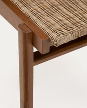 Load image into Gallery viewer, Itani chair in FSC 100% solid acacia wood and synthetic rattan - image 13