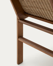 Load image into Gallery viewer, Itani chair in FSC 100% solid acacia wood and synthetic rattan - image 14