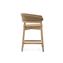 Load image into Gallery viewer, Arinella stool in FSC 100% solid acacia wood with natural finish and beige rope cord 65cm - image 3
