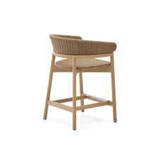 Load image into Gallery viewer, Arinella stool in FSC 100% solid acacia wood with natural finish and beige rope cord 65cm - image 5
