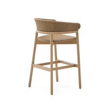Load image into Gallery viewer, Arinella stool in FSC 100% solid acacia wood with natural finish and beige rope cord 75cm - image 5