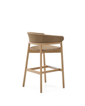 Load image into Gallery viewer, Arinella stool in FSC 100% solid acacia wood with natural finish and beige rope cord 75cm - image 6