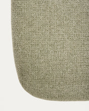 Load image into Gallery viewer, Osla divan in green chenille with brushed graphite stainless steel legs FSC 100% 174 cm - image 8