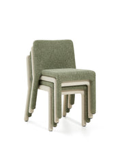 Load image into Gallery viewer, Loria green chenille stackable chair FSC 100% - image 4