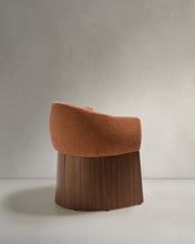 Load image into Gallery viewer, Bosca chair in terracotta chenille and walnut veneer FSC 100% - image 3
