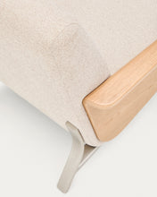 Load image into Gallery viewer, Amsen beige armchair in oak plywood with legs in brushed stainless steel - image 11