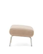 Load image into Gallery viewer, Amsen light brown footrest with brushed stainless steel legs 68 x 55 cm - image 2