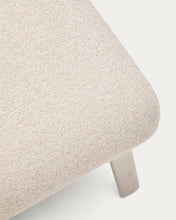 Load image into Gallery viewer, Amsen beige footrest with brushed stainless steel legs 68 x 55 cm - image 8