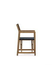 Load image into Gallery viewer, Vilara black outdoor folding chair made of FSC 100% solid acacia wood - image 2