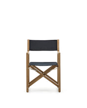 Load image into Gallery viewer, Vilara black outdoor folding chair made of FSC 100% solid acacia wood - image 4
