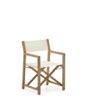 Load image into Gallery viewer, Vilara white outdoor folding chair made of FSC 100% solid acacia wood