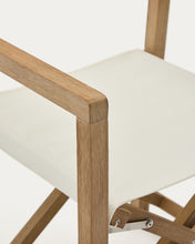 Load image into Gallery viewer, Vilara white outdoor folding chair made of FSC 100% solid acacia wood - image 9