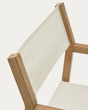 Load image into Gallery viewer, Vilara white outdoor folding chair made of FSC 100% solid acacia wood - image 10