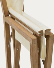 Load image into Gallery viewer, Vilara white outdoor folding chair made of FSC 100% solid acacia wood - image 11