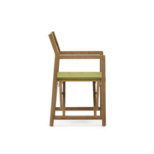 Load image into Gallery viewer, Vilara green outdoor folding chair made of FSC 100% solid acacia wood - image 3