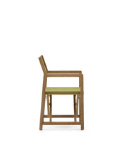 Load image into Gallery viewer, Vilara green outdoor folding chair made of FSC 100% solid acacia wood - image 4
