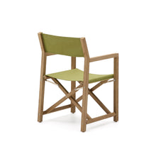 Load image into Gallery viewer, Vilara green outdoor folding chair made of FSC 100% solid acacia wood - image 5