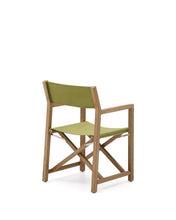 Load image into Gallery viewer, Vilara green outdoor folding chair made of FSC 100% solid acacia wood - image 6