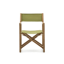 Load image into Gallery viewer, Vilara green outdoor folding chair made of FSC 100% solid acacia wood - image 7