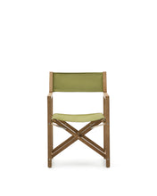 Load image into Gallery viewer, Vilara green outdoor folding chair made of FSC 100% solid acacia wood - image 8