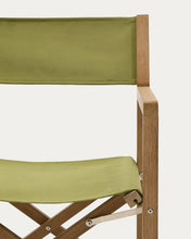 Load image into Gallery viewer, Vilara green outdoor folding chair made of FSC 100% solid acacia wood - image 11
