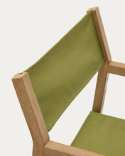 Load image into Gallery viewer, Vilara green outdoor folding chair made of FSC 100% solid acacia wood - image 13