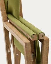 Load image into Gallery viewer, Vilara green outdoor folding chair made of FSC 100% solid acacia wood - image 14