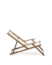 Load image into Gallery viewer, Vilara white outdoor folding deck chair made of FSC 100% solid acacia wood - image 4