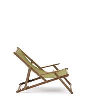 Load image into Gallery viewer, Vilara green outdoor folding deck chair made of FSC 100% solid acacia wood - image 3
