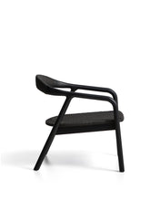 Load image into Gallery viewer, Derile armchair in solid oak wood with black finish and black paper rope FSC 100%. - image 2
