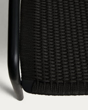 Load image into Gallery viewer, Derile armchair in solid oak wood with black finish and black paper rope FSC 100%. - image 7
