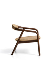 Load image into Gallery viewer, Derile armchair in solid oak wood with walnut finish and beige paper rope cord FSC 100% - image 2