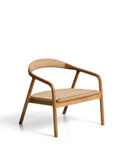 Load image into Gallery viewer, Derile armchair in solid oak wood with natural-tone finish and beige paper rope cord FSC 100%