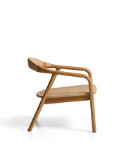 Load image into Gallery viewer, Derile armchair in solid oak wood with natural-tone finish and beige paper rope cord FSC 100% - image 2