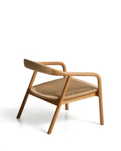 Load image into Gallery viewer, Derile armchair in solid oak wood with natural-tone finish and beige paper rope cord FSC 100% - image 3
