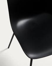 Load image into Gallery viewer, Altea black chair with black-finished steel legs - image 7