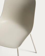 Load image into Gallery viewer, Altea beige chair with beige-finished steel legs - image 7